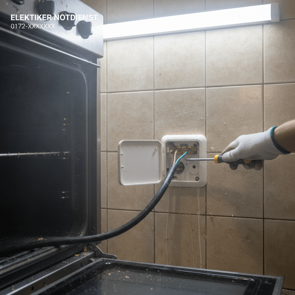 Anschluss eines Elektroherds durch Profi